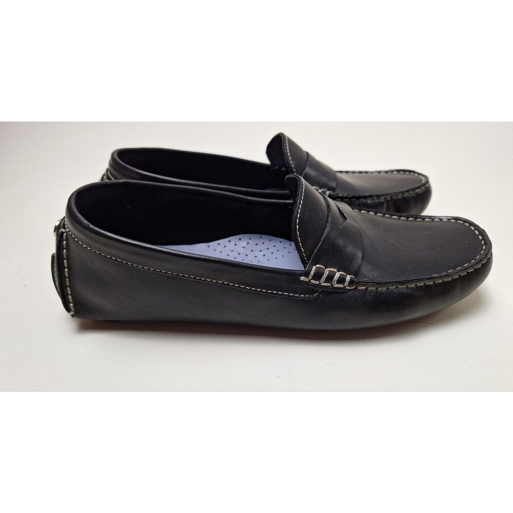 Cole Haan Trillby D18591 Black Leather Driver Penny Loafers Women's 8.5 B